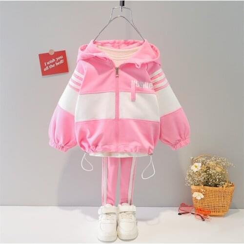 Children Boys Girls Sets Zipper Jacket and Pants Sports Set Spring Autumn Clothes Sets for Baby