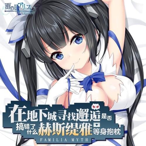 Is It Wrong to Try to Pick Up Girls in a Dungeon? Hestia Dakimakura 2WAY Hugging Body Pillow Case Otaku Pillow Cover Xmas Gifts