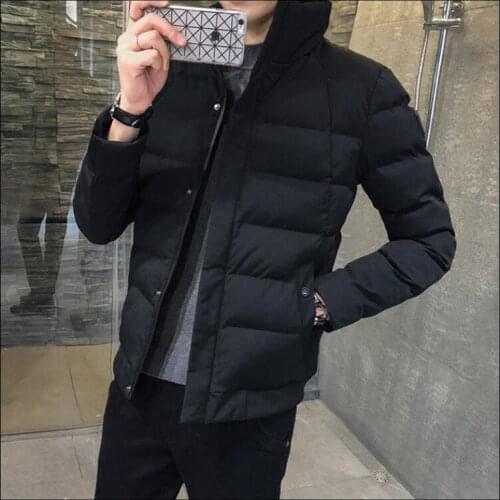 2020 New Winter Jacket Men Fashion Stand Collar Male Parka Jacket Mens Solid Thick Jackets and Coats Man Winter Parkas