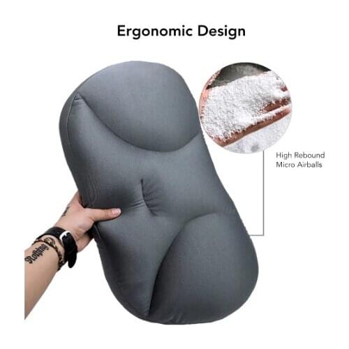 Deep Sleep Pillow Washable Ergonomic 3d Neck Pillow Foam Airball Particles Travel Air Cushion Airgrip Pillows Pain Relief