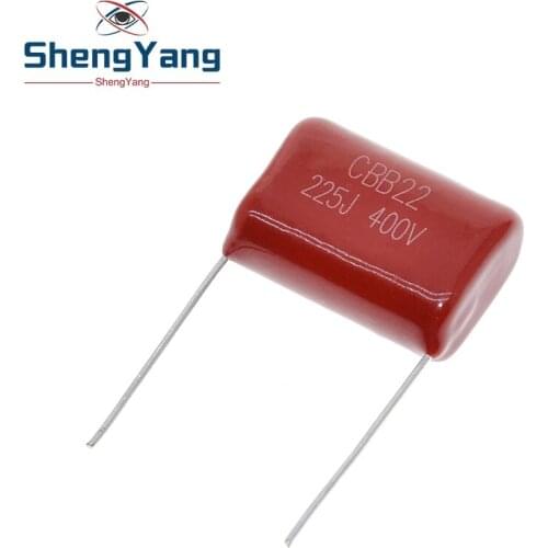 TZT 10PCS 400V225J 2.2UF Pitch 20M 225J400V 225 400V 2200PF CBB Polypropylene film capacitor