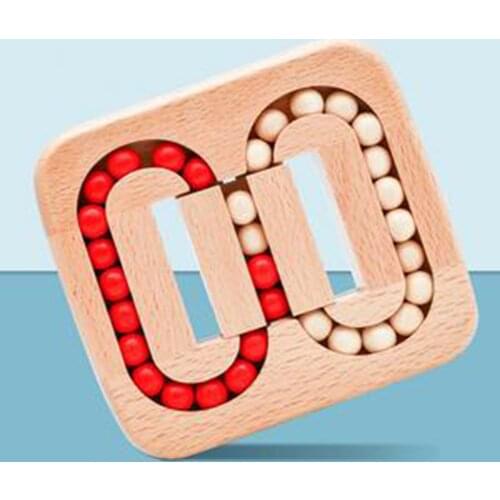 Rotating Magic Bean Fingertip Toy Creative Stress Relief Childrens Educational Toys for Kids Wooden Brain Teaser Puzzle Toys