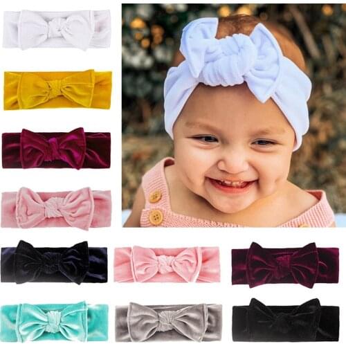 1 Pieces Baby Girl Headband Infant Cloth Bow Newborn Headwear Children Hairband Toddlers Floral Flower Hair Accessories