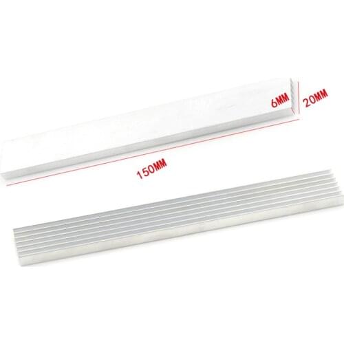 150*20*6mm DIY Aluminum Heatsink Radiator Heat Sink Ddesigned For High Power Household LED Light Or Fish Tank LED Devices