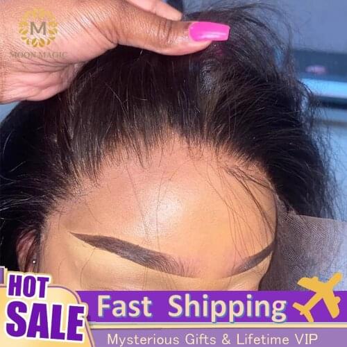 250 Density Lace Wig Preplucked Human Hair Wigs Lace Front Human Hair Wigs For Black Women Straight Lace Front Wig Brazilian