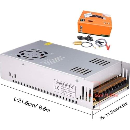 50A 12V 500W Power Adapter DC Transformer Switch AC 110V / 220V to DC 12V 50AMP Switch Converter PCP Compressor Built-in Transfo