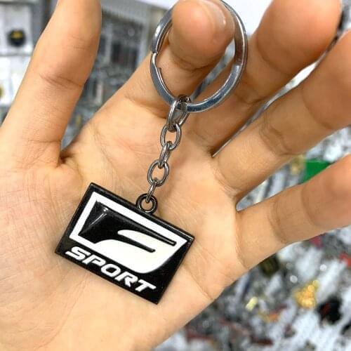 Car Keychain Keyring Sport Key Chain Key Ring Metal for Lexus F Sport IS ISF GS RX LX570 CT200 CT200H ES IS250 ES350 Car Styling