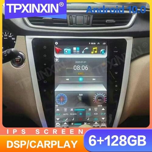Android 10 Tesla Screen Car Radio For Nissan X-trail 2013 2014-2020 Multimedia Video Recorder DVD Player Navigation HeadUnit GPS