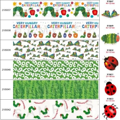 Butterfly Caterpillar Insect Pattern 30pcs/lot Printed Resin Flat Back for Hair Bows Planar Crafts for DIY Phone Decoration