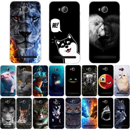 For Huawei Y3II LUA-L21 LUA-U22 LUA-U02 Case Wolf Silicon TPU Fundas for Honor Bee 2 Cat Animal Shell Bag Housing Phone Cases