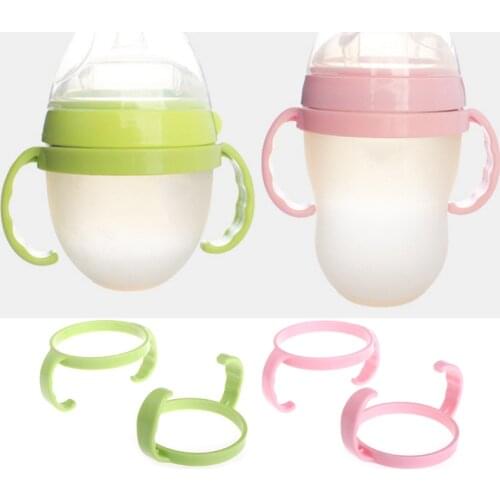 2pcs Baby Feeding Bottle Easy Grip Plastic Handles Holder for Comotomo C5AF