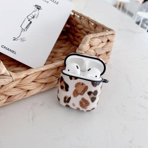 Classic Wireless bluetooth Headset Case For AirPods Pro 3 Retro Leopard Pattern Soft Earphone Case For AirPods 2/1 With Keychain