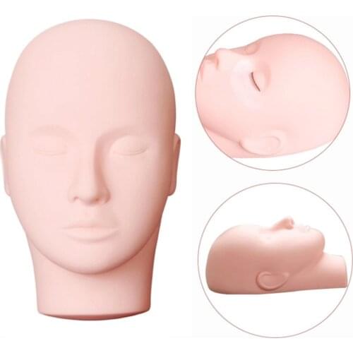 Beauty Make Up Eyelash Practice Manikin Pro Massage Makeup Training Cosmetology Mannequin Doll Face Head Model