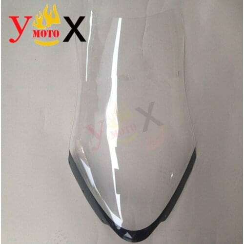 Scooter Motorcycle Clear 4MM Rised Windshield Windscreen Airflow For Suzuki Skywave Burgmab AN400 AN250 2008 2009 08 09