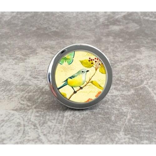 Little Birds Knobs Cupboard Knobs / Handmade Drawer Knobs Dresser Pulls Handles / Kitchen Cabinet Knobs Furniture Hardware