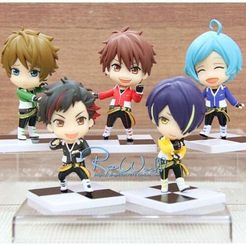 8CM Mini Gashapon Figurine Toys For Children Anime Ensemble Stars Morisawa Chiaki Nagumo Tetora Sengoku Midori Collectible Dolls