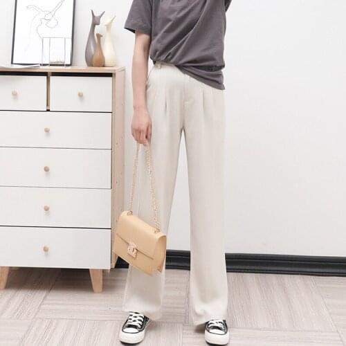 A264-Summer trendy one button skinny pants wide leg pants