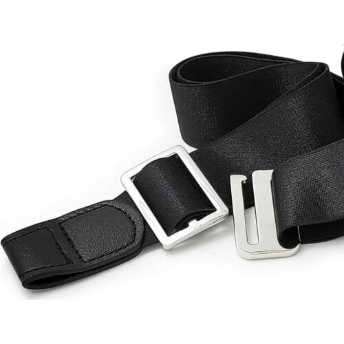 Men Shirt Stays Shirt Lock Belt Adjustable Elastic Shirt Holder Keeps Shirt Tucked Non-slip