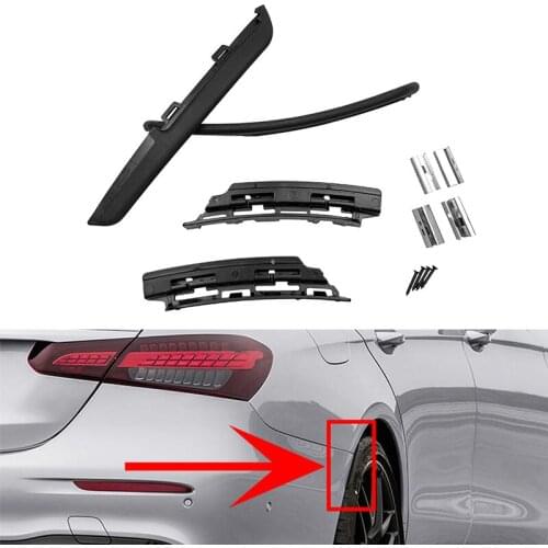 Rear Bumper Trim Fender Flare Extension Wheel Eyebrow For Mercedes Benz W213 E200 E250 E300 E400 E53 E63 E43 AMG Line 2016-2022