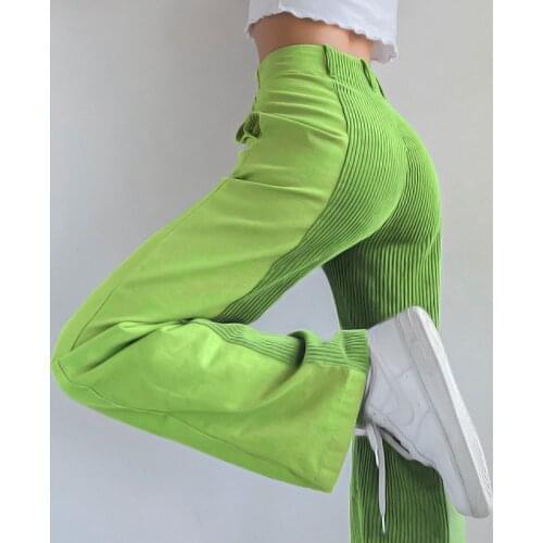 Oufisun Women's Corduroy Trousers