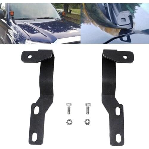 Front Hood LED Light Mounting Bracket Hood Ditch Lamp Brackets Kit for Toyota Tacoma 2005-15
