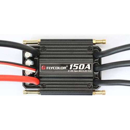 Brushless ESC Speed Control Stand 2-6S Lipo BEC 5.5V/5A Flycolor 90A 120A 150A Control Stand for C Boat F21267/71