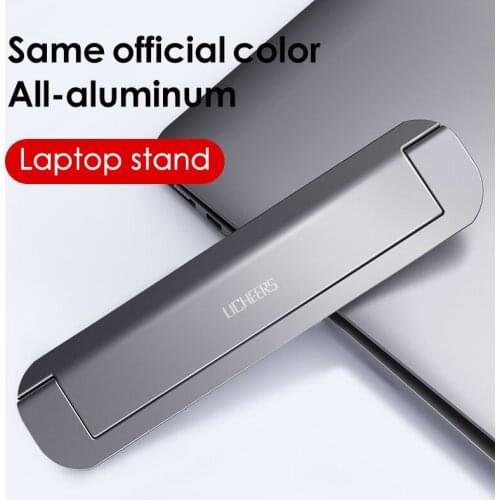 OYIXINGER Laptop Stand Portable Aluminum Alloy Cooling Laptops Bracket For MacBook Air Pro Foldable Desktop Laptop Stand Holder