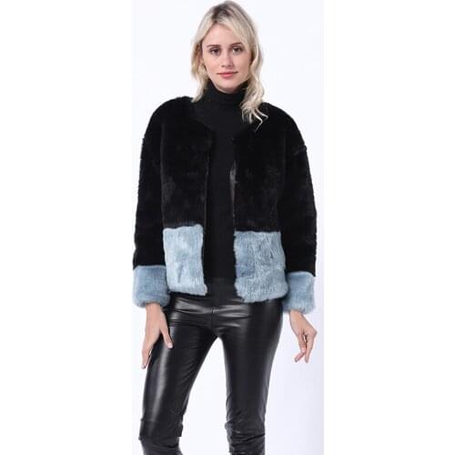 Spring and Autumn Imitation Fur Coat New Commuter Rabbit Hair Jacket Imitated Leather Jacket for Women Faux Fur Coat