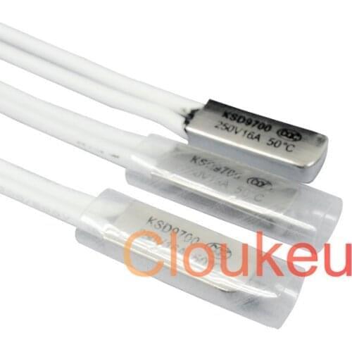 Temperature switch protector Metal KSD9700 16A 250V 105/110/115/120/125/130/135/140/145/150C degree