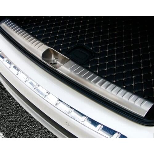 CAR Inner Stainless Steel Rear Bumper Protector Sill Trunk Tread Plate Trim Fit For Mercedes-Benz GLA 2015 2016 2017