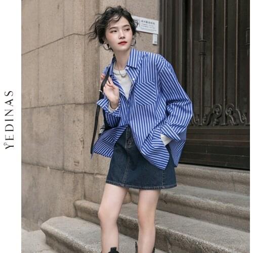 Yedinas Women's Striped Shirts
