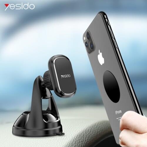 Yesido C72 strong Magnetic Car Phone Holder For iPhone 11 Pro Xs Max Suction Cup Magnet Car Mount Cell Mobile Phone Holder Stand