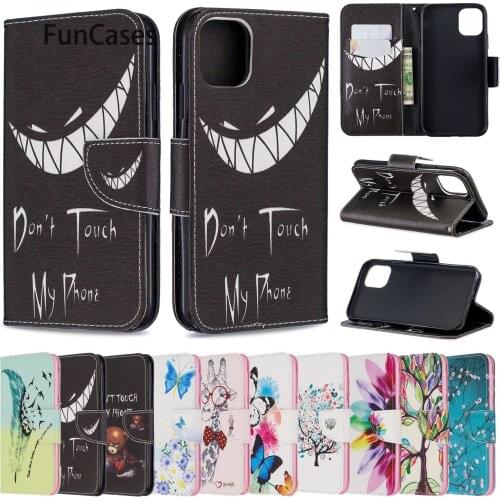 Butterfly And Flower Mirror Cases For case iPhone 11 Pro Wallet Flip Case sFor iPhone case 11 Pro 5.8" 2019 Max Csse Estuche