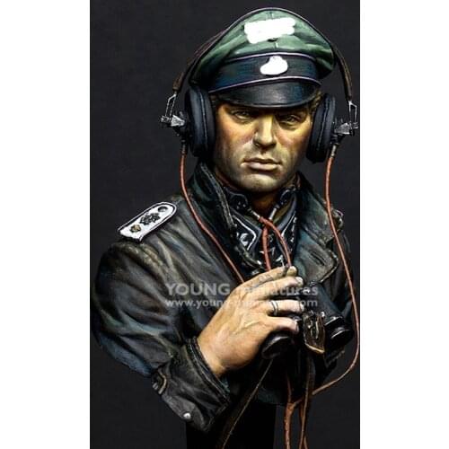 1:10 Resin Figure Bust Model Armored Commander Normandy War X197
