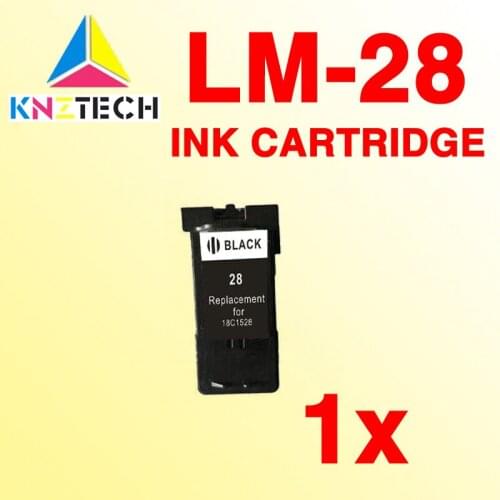 1x black ink cartridge compatible For lexmark 28 18C1528 X5070/Z1300/Z845/X2500MFP printer