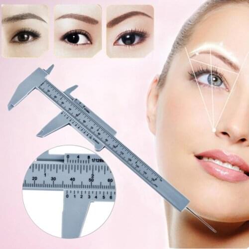 1Pcs 150mm Measuring Caliper Plastic Portable Eyebrow Ruler Permanent Makeup Tattoo Measuring Tools ruler For Tattoo