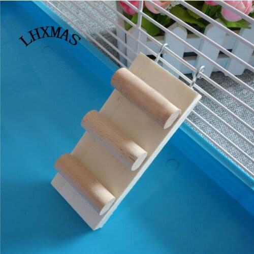 1pcs Hamster Toys Slide Ladder Stairs Bird toys Pets Wooden Toys Cage Accessories D184