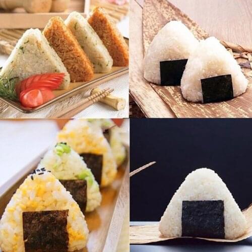 2PCS/Set DIY Sushi Mold Rice Ball Food Press Triangular Sushi Maker Mold Sushi Kit Japanese Kitchen Bento Accessories