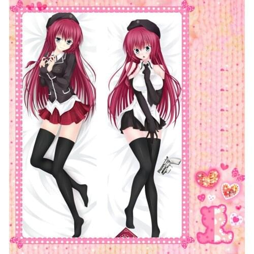 Anime Cartoon Trinity Seven Double Bolster Hugging Pillow Case Pillow Cover Pillowcase Peach Skin 2 Way No.086