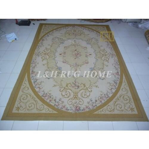 Free shipping 6'X9' French Aubusson weave rugs handmade aubusson carpets
