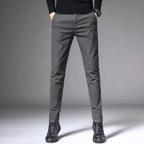Trousers Spring, Summer and Autumn Men Business Professional Formal Wear Pants Men Slim Black Straight Suit Casual Pants