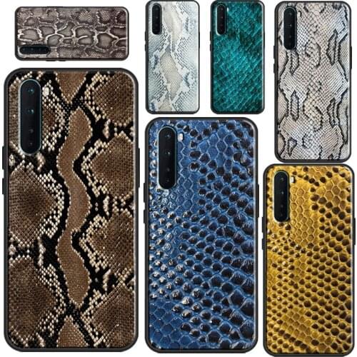 Snake Skin Case For OPPO Realme C3 C11 C15 C21 GT 7i Q3 6 7 8 Pro Case For OnePlus 9 Pro 8 Nord 8T 7T