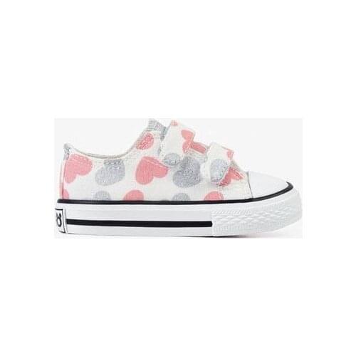 Teddy bear by Conguitos heart print canvas sneakers