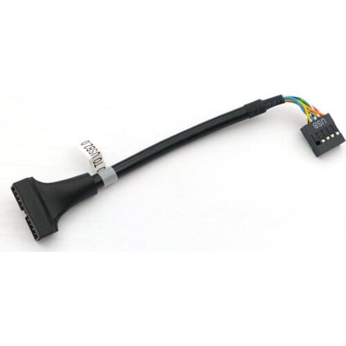 USB 2.0 9 Pin Header female to Motherboard USB 3.0 20 Pin male Cable 14cm