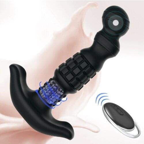 Male Anal Plug Vibrator Prostate Massager Masturbation Device Female Stimulator Vagina Dildo Remote Control Male Anal Sex Toy