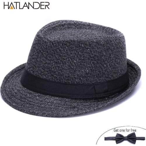 HATLANDER Brand Vintage England trilby top hat men autumn winter Jazz cap outdoor gambler church top hats gentleman fedora hat