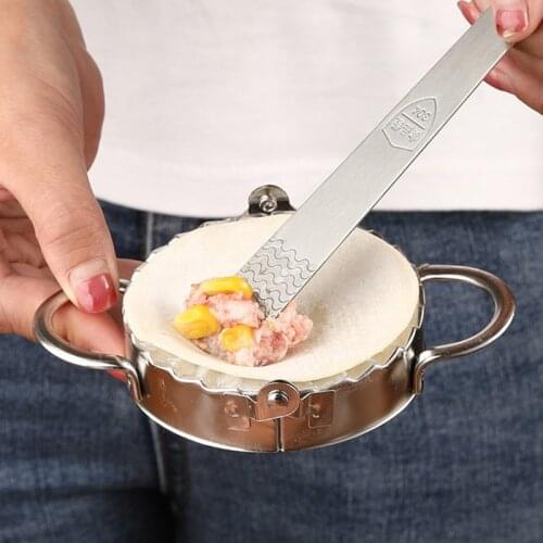 Stainless Steel Dumpling Maker 2Pcs Small Medium and Large Dumpling Mold Dough P