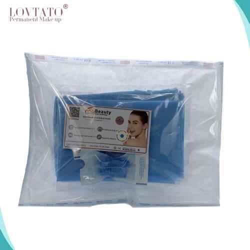 Microblading Disposable Steriled Clients Kits Permanent Makeup Accessories ForClients Customer Use Surgical Cap Bed Sheet Apron