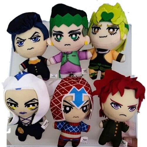 JoJos Bizarre Adventure JoJo family Kujo Jotaro Plush doll anime two-dimensional doll gift childrens toy home decoration