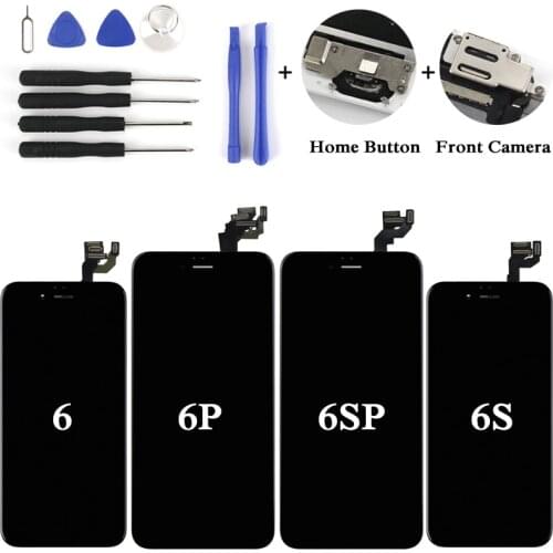 Complete LCD For iPhone 6 6Plus 6S 6SPlus LCD Display Full Assembly With Touch Screen With Home Button&Front Camera With Tools